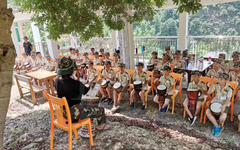 龙岩暑期夏令营非洲鼓教学活动